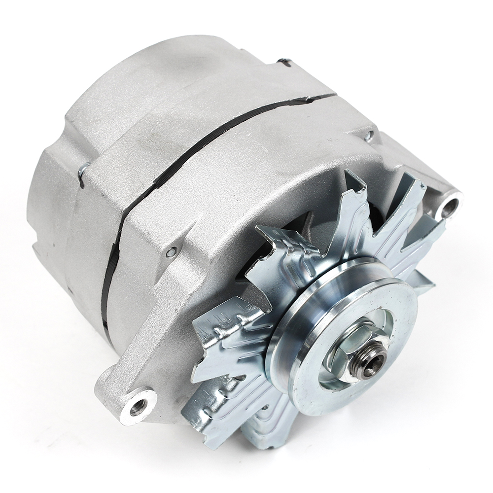 Universal 90 Amp Alternator – Cast Finish, V-Pulle